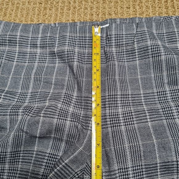 J. Jill Premium Grey Glen Check Plaid Bi-Stretch Elastic Waist Pull-on Pants 6 - Picture 14 of 16